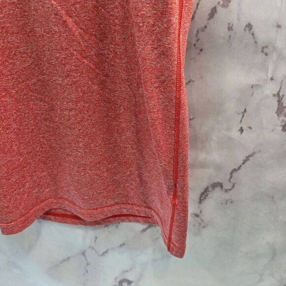 Adidas Shirt Womens Medium Pink Coral Short Sleeve Heathered Crew Clima Lite - Picture 4 of 10